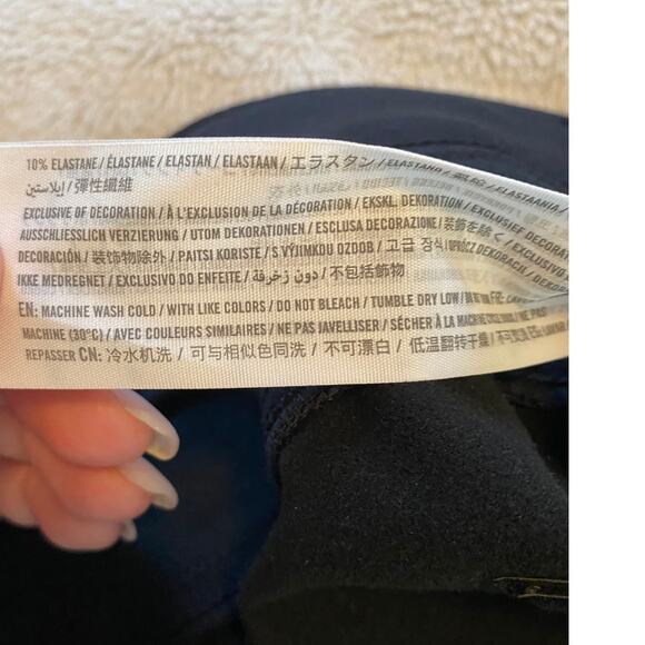 NWT ABERCROMBIE PANTS 20L TALL BLACK LEATHER VEGAN 90S STRAIGHT ULTRA HIGH RISE - Picture 6 of 10